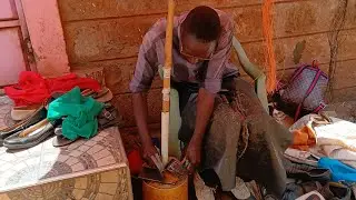 Primitive Technology; Shoe Repair Magic In The Village