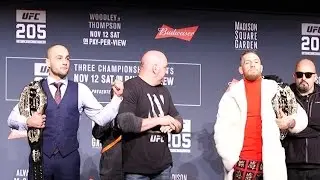 UFC 205 main card staredowns