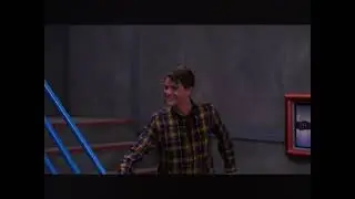 Ray jumps down the man stairs