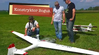 Szybowiec SZD-9 Bocian RC. Oblot Boćka. Strzelce Małe Szczurowa.