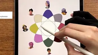 Color Mixing in Procreate: K-pop Demon Hunters Characters #procreate #colormixing #kpopdemonhunters
