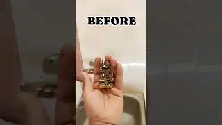 how to clean brass statue😁 😋#shorts #shiva #brasscleaning #metalpolishing #brass