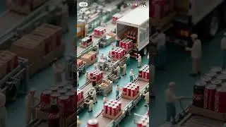 Coca-Cola Processing Plant 🏭 #ai #aiart #art #satisfying