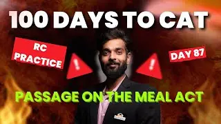 The Gurukul's CAT 100 day series| Day 87 &ndash; Reading Comprehension for CAT | CAT 2025 Verbal