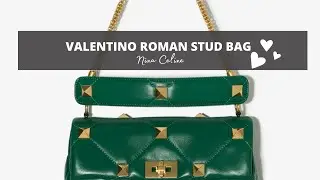 Valentino Roman Stud emerald green, review, what fits, pros & cons, Chanel 19 vibes