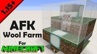 Minecraft 1.15+ Automatic AFK Sheep Shearing Wool Farm