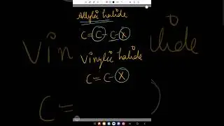 Distinguish between allylic and vinylic halide #class12chemistry #chemistrylab