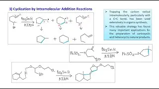 Reactions of Free Radical | Addition of HX |Cyclization |C-C bond formation | Free Radicals - Part 6