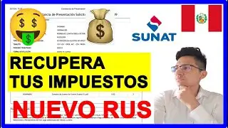 ACTUALIZADO! Como solicitar la devolución de percepciones🤑 - SUNAT 2024 / Nuevo RUS!