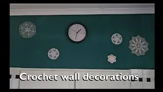 Christmas decorations: How to make snowflake wall decorations from crochet doilies!