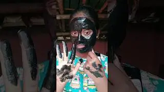 Charcoal face mask 🖤✨#shorts #charcoal #facemask #glowingskin #Munmunkonai #youtubeshorts