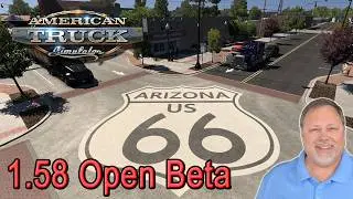 American Truck Simulator 1.58 Open Beta - Winslow AZ - AUDIO FIXED
