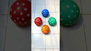 💖🤍💛 Popping balloons Colorful #viral #balloon