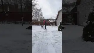 there will be heavy snowfalls soon#lawnmower#cleaning#satisfyingvideo#garden#winter