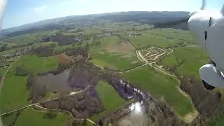 Vol en Skyranger de Marsac-en-Livradois  &agrave; Arlanc
