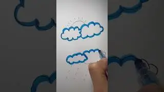 How to Draw Clouds #art #easy #drawing #tutorial #forkids #preschool #reels #learning #smart #kidstv