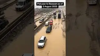 The current state is Pokuasi to Nsawam road 🥹🇬🇭 citizens are calling the government￼