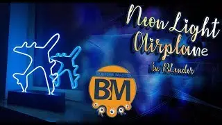 Blender Tutorial - Neon Light Airplane In Blender