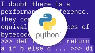 Performance of ternary operator vs if-else statement