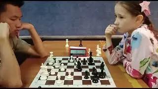№3. Ооржак Альдар - Фролова Любовь (блиц, СК Щемиловский 31 августа 2021 г.)