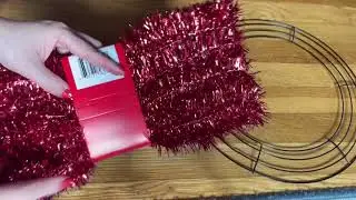 Easy DIY Christmas Decoration Idea By The Twins Day Channel/DIY Xmas Wreath Using Dollar Tree Items