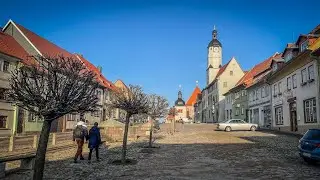 Altstadt Weißensee Thüringen -17.10.2021-  Gang Stadtkirche St. Peter und Paul zur Runneburg