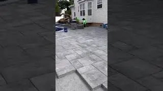 Pavers in Spotswood, NJ are coming along! #pavers #paver #paverstone #landscape