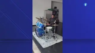 Cavs star Donovan Mitchell shows of his prowess on the drums