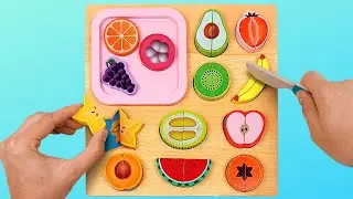 Learn Fruits and Farm Animals 🍎🐮 Fun Puzzles and Food Learning for Kids
