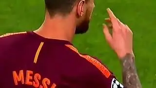 A instagram video of messi