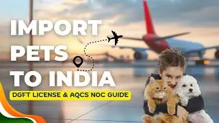 How to Import Pets to India | Import rules, DGFT License + AQCS NOC Guide | Pet Relocation to India