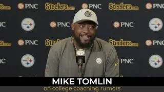 Steelers' Mike Tomlin shuts down questions of college coaching rumors