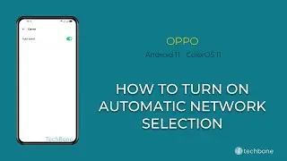 How to Turn On Automatic Network selection - Oppo [Android 11 - ColorOS 11]
