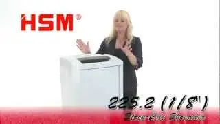 HSM 225.2 (3.9mm) Office Strip-Cut Shredder