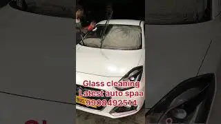 Car glass cleaning