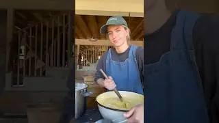 Home made ice cream the vintage way 😋 This summer was amazing! 🌱🌞