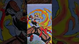 Rengoku_Should I draw Akaza next? 👇&rdquo;#Rengoku #DrawingTransformation #FYPシ  #YouTubeShorts