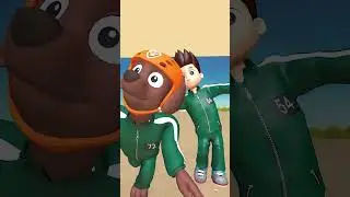 When Music Ruins the Intense Mood of Squid Game!🤣 #pawpatrol #chase #ryder #squidgame #funny