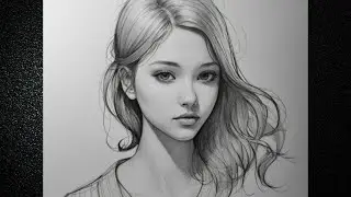 Beautiful Girl Pencil Sketch | Realistic Portrait Drawing | Ranju Drawing