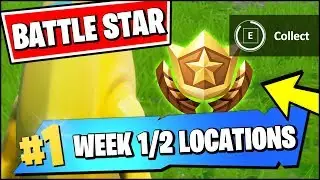 WEEK 1 & 2 SECRET BATTLE STAR LOCATION SEASON X (Fortnite Find The Battle Star in Loading Screen)