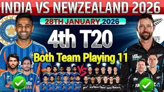 India Vs New Zealand 4th T20 Probable Playing11 2026| Nz vs Ind 4th T20 Match Playing 11 