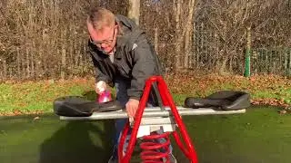 Callum Lawson cleans Brinsworth park