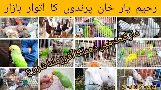 Rahim Yar Khan Sunday Birds Market latest updates 27-August-2023