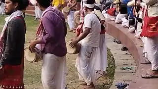 অসমৰ জাতীয় উৎসৱ বিহুৰ আখৰাRehearsal of the National Festival of Assam,Bihu at Sankardev Kalakshetra