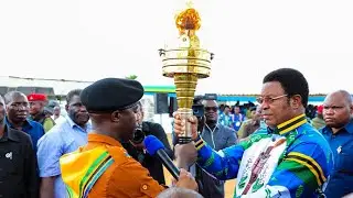 TAZAMA WAZIRI MKUU MAJALIWA AKIUWASHA MWENGE WA UHURU MTWARA LEO HII
