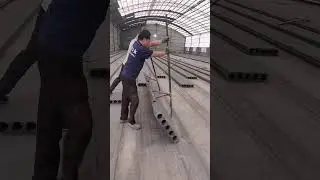 Precast concrete slab loading process -Goodtools and machinery make work more faster!!