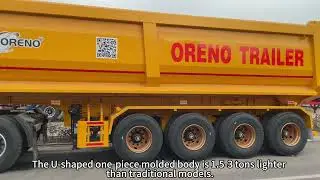 4 Axle U-Shape Dump Semi Trailer