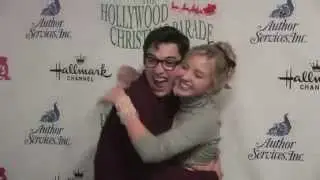 Joey Bragg and Audrey Whitby at the Hollywood Christmas Parade @audreywhitby @JoeyBragg