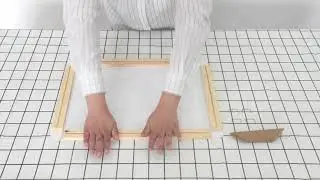 How To Stretch Canvas With Our DIY Wooden Painting Poster Frames - Mild Art