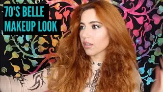 70's BELLE BLUE MAKEUP TUTORIAL ** using Flamingo Eye Shadow Palette
